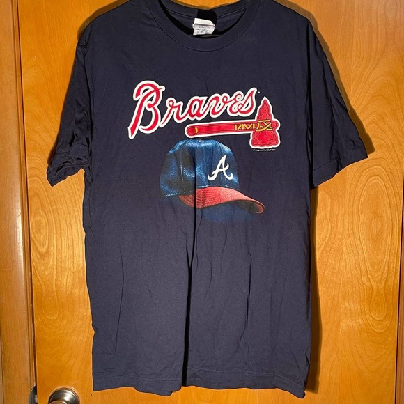 2004 AAA Atlanta‎ Braves MLB Hat Baseball T Shirt Large L - Picture 1 of 9